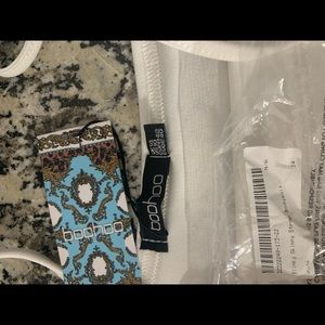 Boohoo slinky skinny strap bodysuit